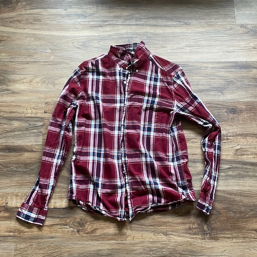 Prince and Fox Plaid Button Down Shirt